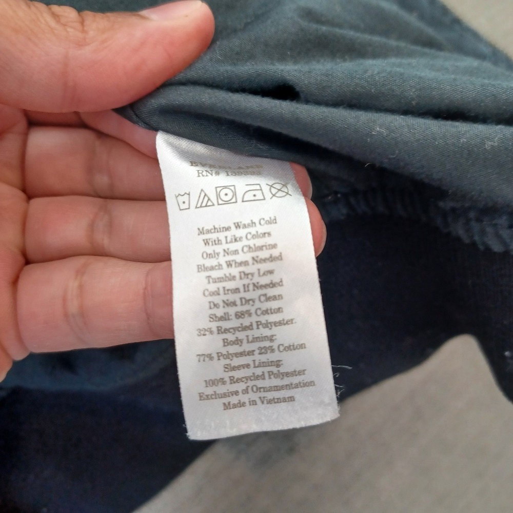Everlane Bomber Jacket Mens Small Blue Full Zip Utility Casual Midweight - Picture 7 of 8